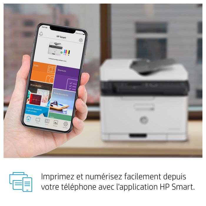 HP Color Laser MFP 179fnw Impresora Multifunción Láser Color Imprime Escanea Copia Fax