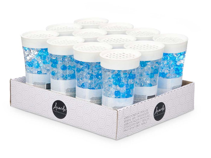 Acorde Ambientador Bola Gel 150Gr Oceano 8 x 14.8 x 6.2 cm (Set de 12)