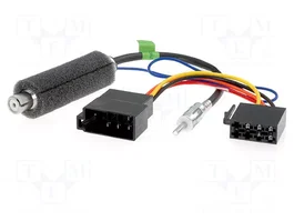 4CARMEDIA Cable de conexión DIN enchufe a ISO tomacorriente recto