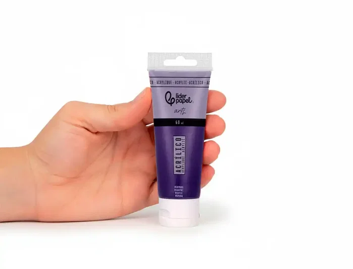 Liderpapel Pintura acrílica 60 ml color Púrpura