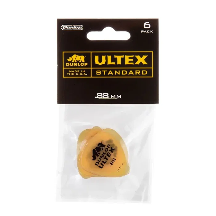 DUNLOP Pack de 6 Púas para Guitarra Ultex Standard - Grosor 0.88 mm - Sonido Cristalino y Durabilidad Superior DUNLOP Pack de 6 Púas para Guitarra Ultex Standard - Grosor 0.88 mm - Sonido Cristalino y Durabilidad Superior