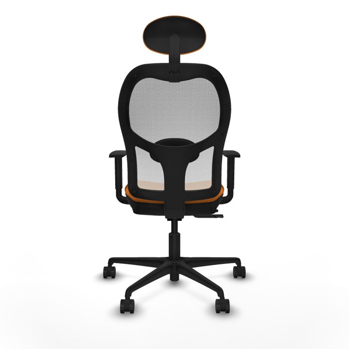 PIQUERAS Y CRESPO Silla de oficina Jorquera Naranja y Blanco