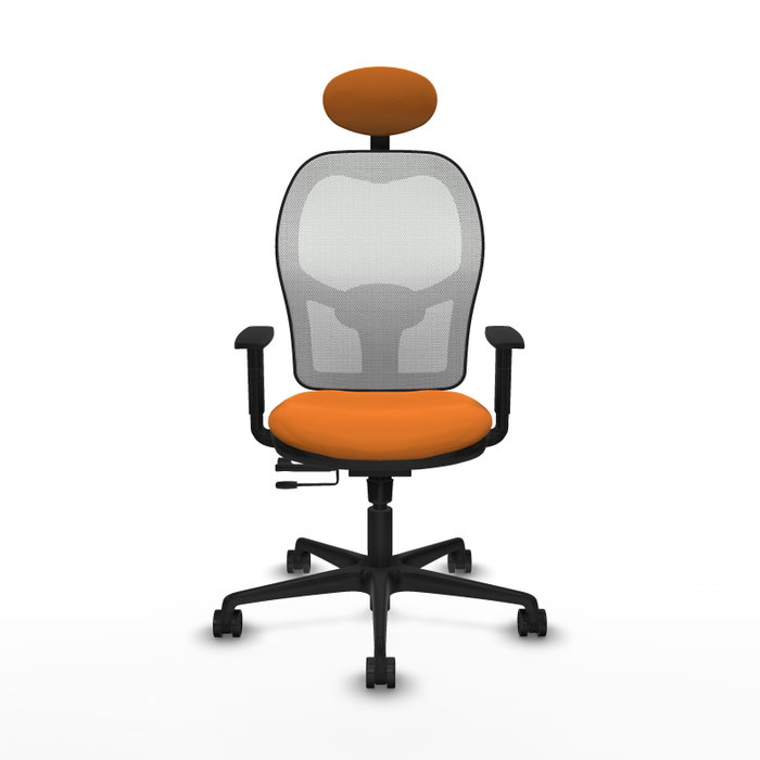 PIQUERAS Y CRESPO Silla de oficina Jorquera Naranja y Blanco