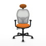 PIQUERAS Y CRESPO Silla de oficina Jorquera Naranja y Blanco