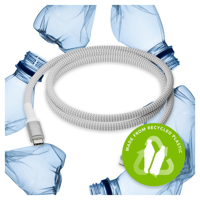 dbramante 1928 CB12CLGR7117 Cable USB-C a Lightning 1.2m Blanco Macho a Macho