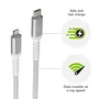 Dbramante1928 CB12CLGR7117 Cable de Carga Lightning a USB-C Macho, 1.2m, Blanco, Trenzado, 100% Plástico Reciclado, 480Mbit/s