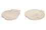 DKD Home Decor Centro de Mesa de Mármol con Frutas, Beige, 2 Unidades