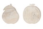 DKD Home Decor Centro de Mesa de Mármol con Frutas, Beige, 2 Unidades