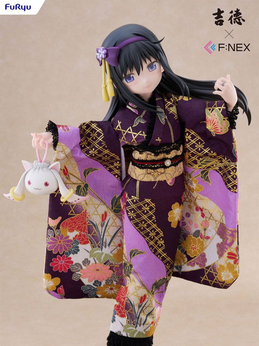 Puella Magi Madoka Magica F:NEX estatua PVC 1/4 Rebellion Homura Akemi Japanese Doll 45 cm