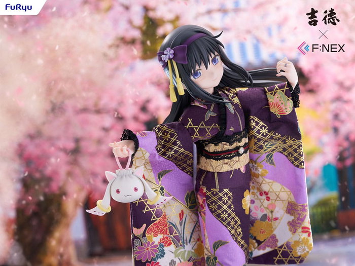 Puella Magi Madoka Magica F:NEX estatua PVC 1/4 Rebellion Homura Akemi Japanese Doll 45 cm