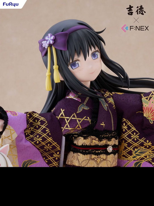 Puella Magi Madoka Magica F:NEX estatua PVC 1/4 Rebellion Homura Akemi Japanese Doll 45 cm