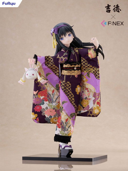 Puella Magi Madoka Magica F:NEX estatua PVC 1/4 Rebellion Homura Akemi Japanese Doll 45 cm