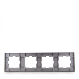 Panasonic Novella Marco de 4 Elementos Plata