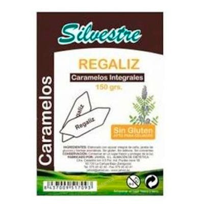 SILVESTRE Caramelos de Regaliz con Azúcar Integral 150 gr SILVESTRE Caramelos de Regaliz con Azúcar Integral 150 gr