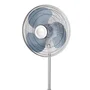 Rowenta Essential VU4410F0 Ventilador de Piso Silencioso Blanco, 40 cm, 3300 m³/h, 3 Velocidades, Ajuste de Altura