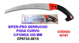 SIFER-PRO Serrucho de Poda Curvo con Funda 330 mm CP0733-3E15