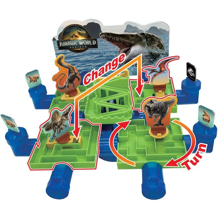 Epoch Games Jurassic World - Juego de laberinto - Película - Juego de fiesta EPO5054131075661 - A partir de 4 años