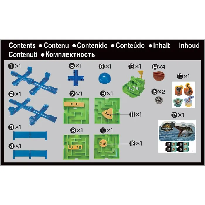 Epoch Games Jurassic World - Juego de laberinto - Película - Juego de fiesta EPO5054131075661 - A partir de 4 años