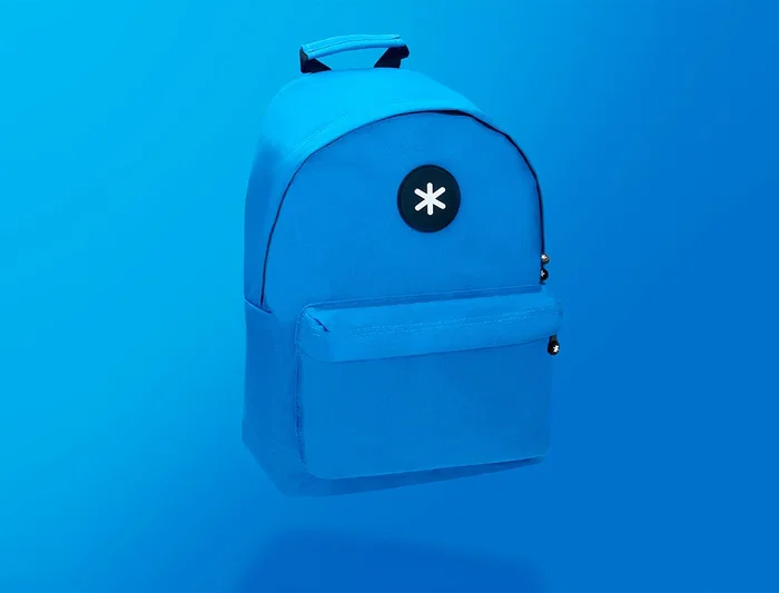 Antartik Mochila Azul con Asas Acolchadas, Bolsillos con Cremallera, Compartimento para Portátil y Dimensiones 310x160x410 mm