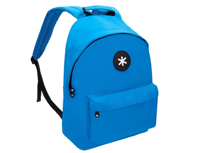 Antartik Mochila Azul con Asas Acolchadas, Bolsillos con Cremallera, Compartimento para Portátil y Dimensiones 310x160x410 mm