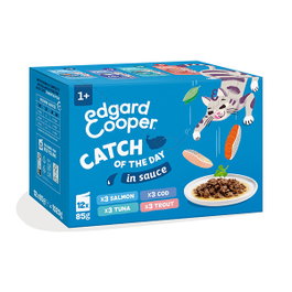 EC Feline Adult Trocitos en Salsa Multipack Pesca del Día 12x85g