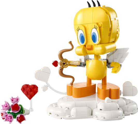 LEGO Looney Tunes Piolín Cariñoso (40824) - Set de Construcción Cupido San Valentín, Figura Decorativa con Arco y Flores, 412 Piezas, 12+ años LEGO Looney Tunes Piolín Cariñoso (40824) - Set de Construcción Cupido San Valentín, Figura Decorativa con Arco y Flores, 412 Piezas, 12+ años