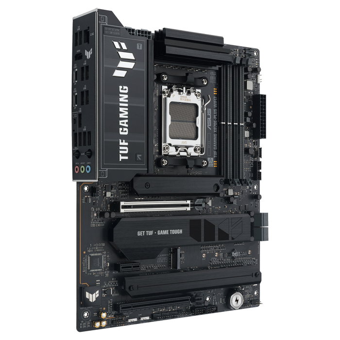 ASUS TUF GAMING X870E-PLUS WIFI7, AMD X870E, AM5, DDR5, ATX, Gris ASUS TUF GAMING X870E-PLUS WIFI7, AMD X870E, AM5, DDR5, ATX, Gris