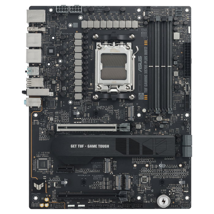 ASUS TUF GAMING X870E-PLUS WIFI7, AMD X870E, AM5, DDR5, ATX, Gris ASUS TUF GAMING X870E-PLUS WIFI7, AMD X870E, AM5, DDR5, ATX, Gris