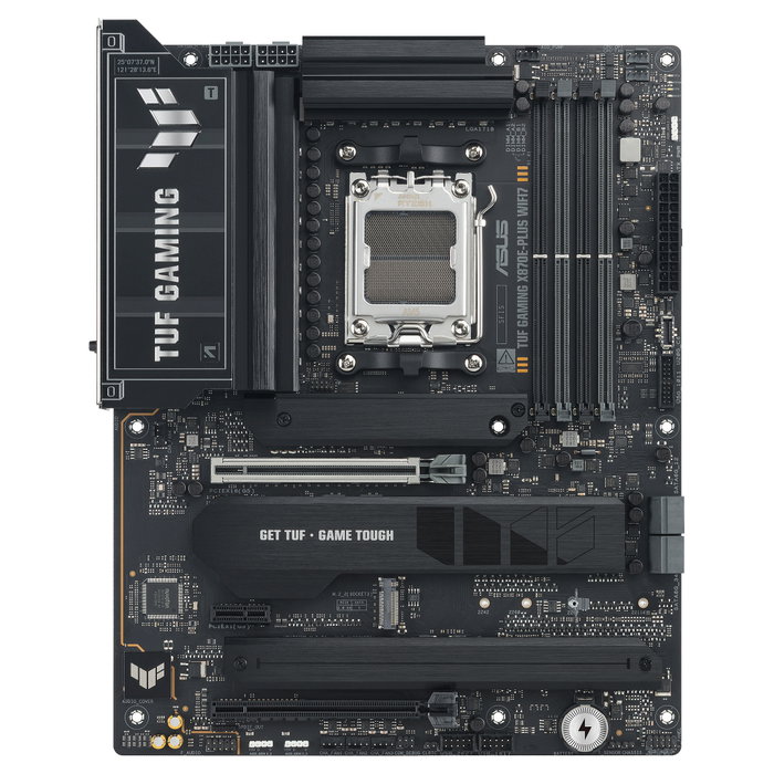 ASUS TUF GAMING X870E-PLUS WIFI7, AMD X870E, AM5, DDR5, ATX, Gris ASUS TUF GAMING X870E-PLUS WIFI7, AMD X870E, AM5, DDR5, ATX, Gris