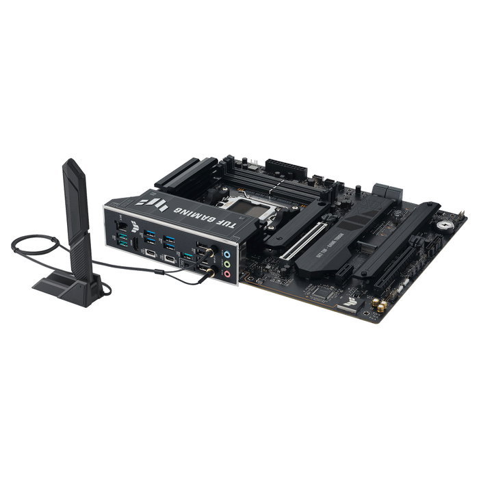 ASUS TUF GAMING X870E-PLUS WIFI7, AMD X870E, AM5, DDR5, ATX, Gris ASUS TUF GAMING X870E-PLUS WIFI7, AMD X870E, AM5, DDR5, ATX, Gris