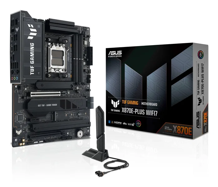 Asus TUF GAMING X870E-PLUS WIFI7 AMD AM5 ATX Gris