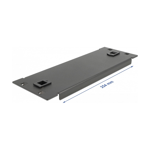 DeLOCK Cubierta ciega para gabinete de red de 10″ 2U Negro sin herramientas