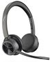 POLY Voyager 4300 UC Auriculares Inalámbricos Bluetooth para Oficina, Negro, 47h Batería, Bluetooth 5.1, USB-C, Diadema, Referencia 76U50AA