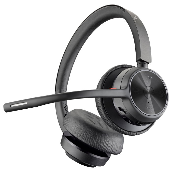 Poly Voyager 4320 USB-C Headset con adaptador BT700, Negro