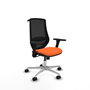 PIQUERAS Y CRESPO Silla de oficina Mardos con mecanismo Sincro, Naranja y Negro