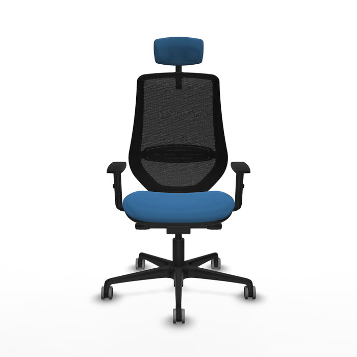 PIQUERAS Y CRESPO Silla de oficina Mardos Azul claro con malla Negra