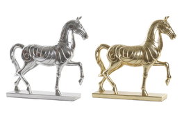 DKD Home Decor Figura de Caballo en Resina, Surtido de 2 Unidades