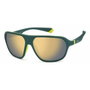 Polaroid PLD-2152-S-DLD Gafas de sol con cristal gris y detalles verdes