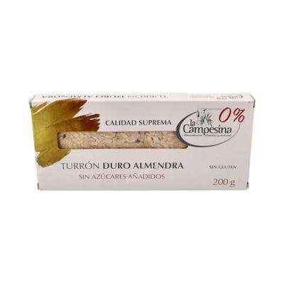 LA CAMPESINA Turron Almendra Duro 185 Gr Sg S/A LA CAMPESINA Turron Almendra Duro 185 Gr Sg S/A
