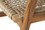 DKD Home Decor Mecedora Ratán Teca Natural Marrón Claro 84 x 85 x 62 cm