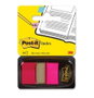 Post-it Banderitas Index 680-21 Rosa Brillante con Dispensador de 50 Unidades