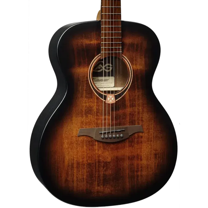 LAG Guitarra Acústica Lâg Auditorium Tramontane 70 Black & Brown Satinado