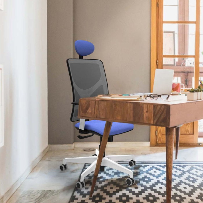 PIQUERAS Y CRESPO Silla de oficina Motilla con mecanismo Sincro, Verde botella y Azul PIQUERAS Y CRESPO Silla de oficina Motilla con mecanismo Sincro, Verde botella y Azul