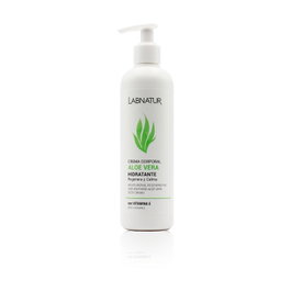 Labnatur Crema Corporal Aloe Vera con Flor de Loto, Manteca de Karité y Alantoína 300 ml
