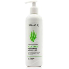 LABNATUR BIO Crema Corporal Regenerativa Aloe Vera, Karité y Alantoína, Cicatriza e Hidrata Piel, 300 ml