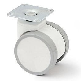 Q&Q Rueda Giratoria Duncan ø50 H64 Blanco