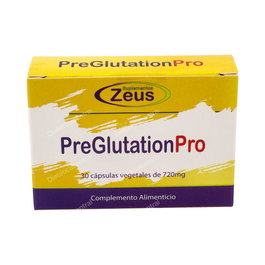 ZEUS Preglutation Pro 30Cap. Complemento alimenticio con L-Glutatión, NAC y Selenio para proteger del estrés oxidativo y sistema inmunitario