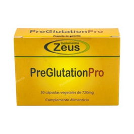 ZEUS Preglutation Pro 30Cap. Complemento alimenticio con L-Glutatión, NAC y Selenio para proteger del estrés oxidativo y sistema inmunitario