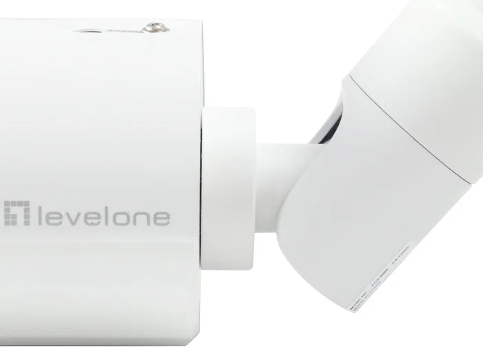 LevelOne FCS-5060 Cámara Bala IP de Seguridad Exterior 2MP/1080p con PoE, Visión Nocturna 30m, Zoom Óptico 4x, Resistente IP66, Alimentación por Ethernet