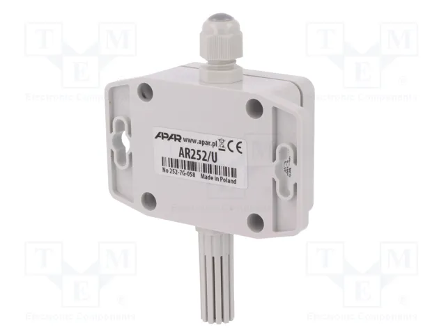 APAR AR252/U Transductor de Temperatura y Humedad con Salida 0-10V